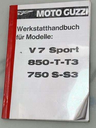 Werkstatt handbuch moto guzzi - werkstatt,