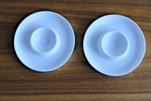 Eierbecher weiß modern - 2x,