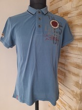 CAMP DAVID Polokragen Shirt  Langarmshirt   Gr.M blau