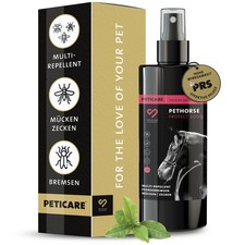 Peticare Anti-Insekten Spray für Pferde | gegen Stechmücken, Bremsen | 100 ml