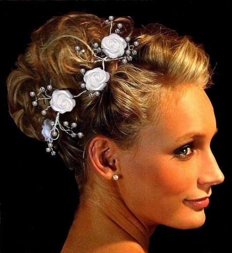 Kopfschmuck weiß ivory creme