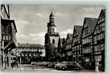 39388173 - 3260 Rinteln Markt Auto Turm Uhr Fachwerkhaus Geschaeft