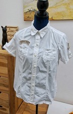 GINALAURA Bluse Kurzarm weiß