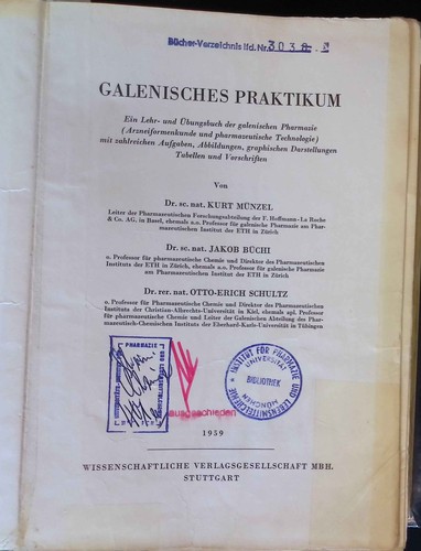 Galenisches praktikum ein - praktikum,