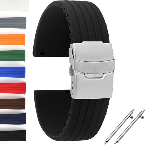 24mm silikon divers strap - silikon,