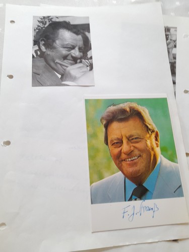 Franz josef strauss autogramm - franz,