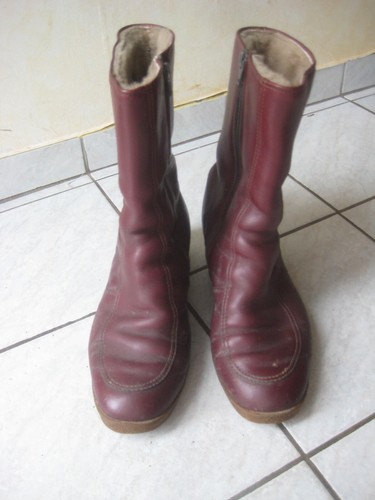 Vintage winterstiefel weinrot - vintage,