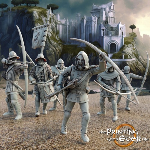 Bogenschützen 28mm tabletop - bogenschützen,