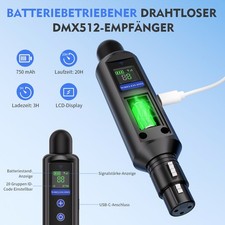 2.4G Wireless DMX512 Set Akku