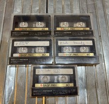 5x BASF Metal Pro IV 60min Kassetten Bespielt