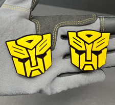 2x  Autobot Yellow on Black