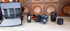 Petri Spiegelreflexkamera + Weitwinkel + Teleobjektiv