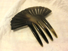 Steckkamm GABRIELLE aus dunkelbraunem Horn, Kamm  Haarscchmuck