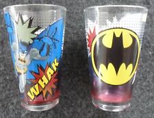 2x DC Comics Batman Glass Tumbler 10 oz - Zak Designs