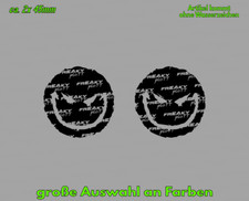 Bad Emoji Bike Fahrrad MTB Böse Smiley Aufkleber Sticker 2er Set