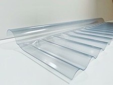 *** PVC Wellplatte Firstteil Sinus 76/18 in glasklar - Dachneigung anpassbar ***