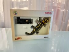Steiff Tier 48806 Sammler Märklin Salamander mit Waggon Top Zustand 