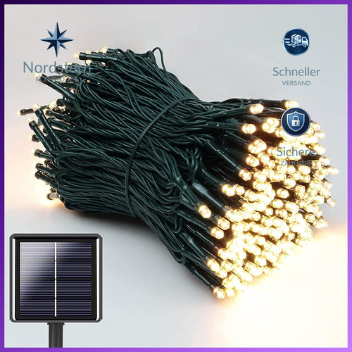Solar lichterkette 20m - 200, led
