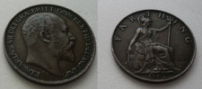 1Farthing 1902 - Edward VII  -  ( Bro )         Großbritannien