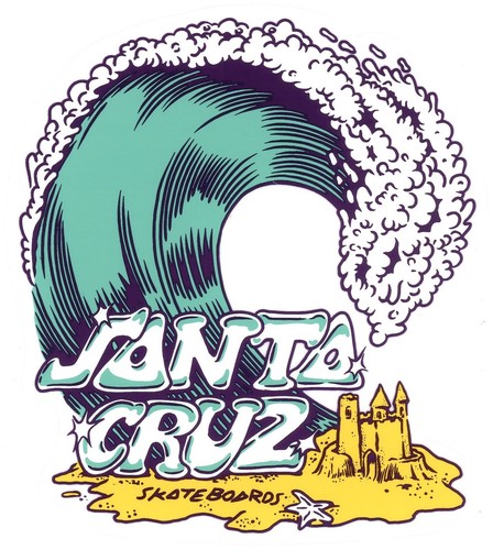 Santa cruz skateboard sticker - cruz,