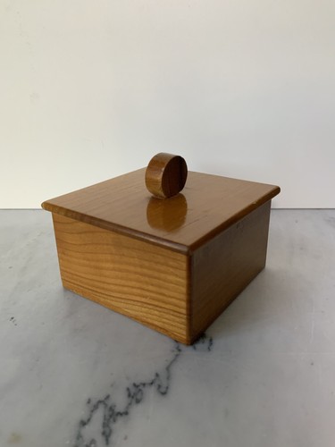 Holzdose mit deckel obst - mit, holz