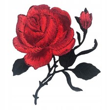 Rote Rose Bügelbild