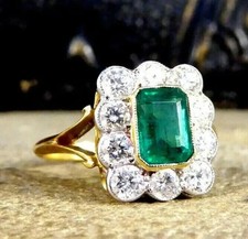 Grün Smaragd & Rund Schliff