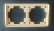 Gira,Standard alt, creme weiß, Rahmen 2fach 70x70 mm, gebraucht, guter Zustand