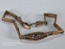 Armband Jugendstil Double mit Schmuckstein