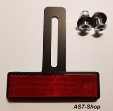Rückstrahler Reflektor mit Halter Motorrad Roller Quad ATV Kennzeichen