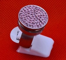 Edelstahl Ring Chunk Mit Zirkonia Strass Stein Druckknopf Hingucker Gr 17