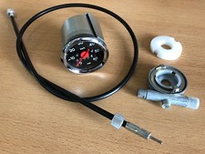 SET 16" Tacho schwarz Schnecke Welle Hercules Mofa Prima M 2 3 4 5 Optima Moped