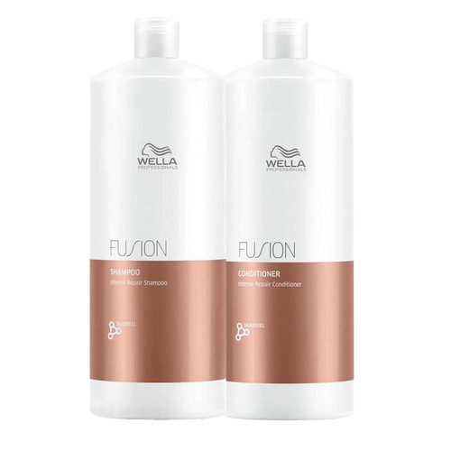 Wella fusion shampoo 1000ml - shampoo,
