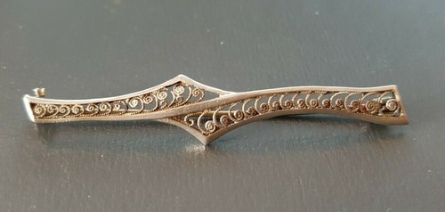 Brosche antik sterling silber - brosche,