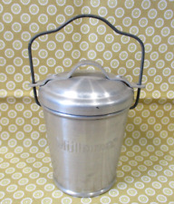 Puppenküche Mülleimer mit Deckel Blech Weißblech Kaufladen 30er/40er J.