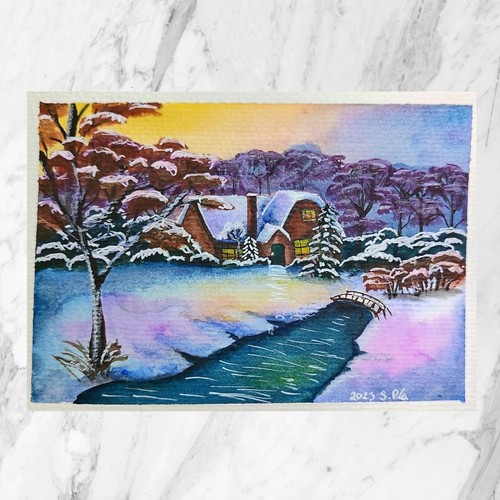Winterlich schneelandschaft - winterlich,