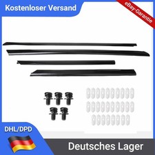 4x ZIERLEISTEN TÜRLEISTEN für AUDI A4 Limousine Avant mit Clips Satz Lestein Neu