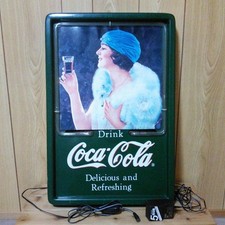 Coca-Cola Vintage Leuchtreklame 61x42cm gebraucht Retro Innendeko