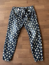 Damen Jeans 44 bedruckt mit