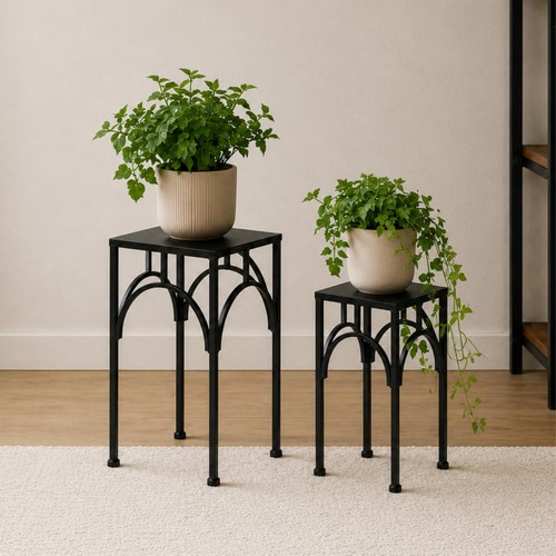 Blumenhocker metall schwarz - blumenhocker,