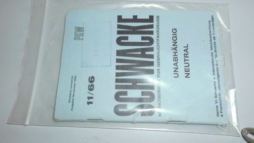 Schwacke liste 1966 rar - schwacke, 11/1966