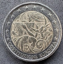 2 Euro Italien 2005 -1. Jahrestag EU Verfassung