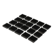 Premium 20Pcs Aluminium Kühlkörper Kühlplatte 35x10x35mm Leitfähiger