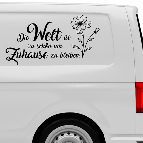Wohnmobil aufkleber mit spruch - wohnmobil,