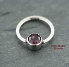 TITAN Lippenbändchen Intim Violet Piercing Tragus 1,0mm Brustpiercing Tragus Ohr