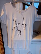 Friendtex T-Shirt, weiß, Größe M, mit schwarzem Schriftzug