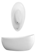 Villeroy & Boch Aveo New Generation freistehende Badewanne, oval, vormontierter