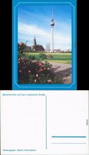 Mitte-Berlin Marienkirche und Karl-Liebknecht-Straße 1988