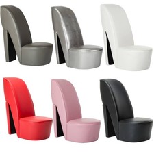 Schuhsessel High Heel Design Kunstleder Sessel Stuhl Loungesessel Relaxsessel