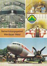 Flugzeug-Ak aus der DDR ___/||___ "Erlebnisbereich IL 14" ___/||___ ungelaufen